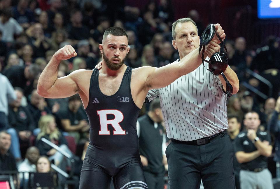 John Poznanski (pictured) and Yaraslau Slavikouski, Rutgers' two remaining unbeaten wrestlers, clinched the match with wins by technical fall and decision respectively against Michigan State.