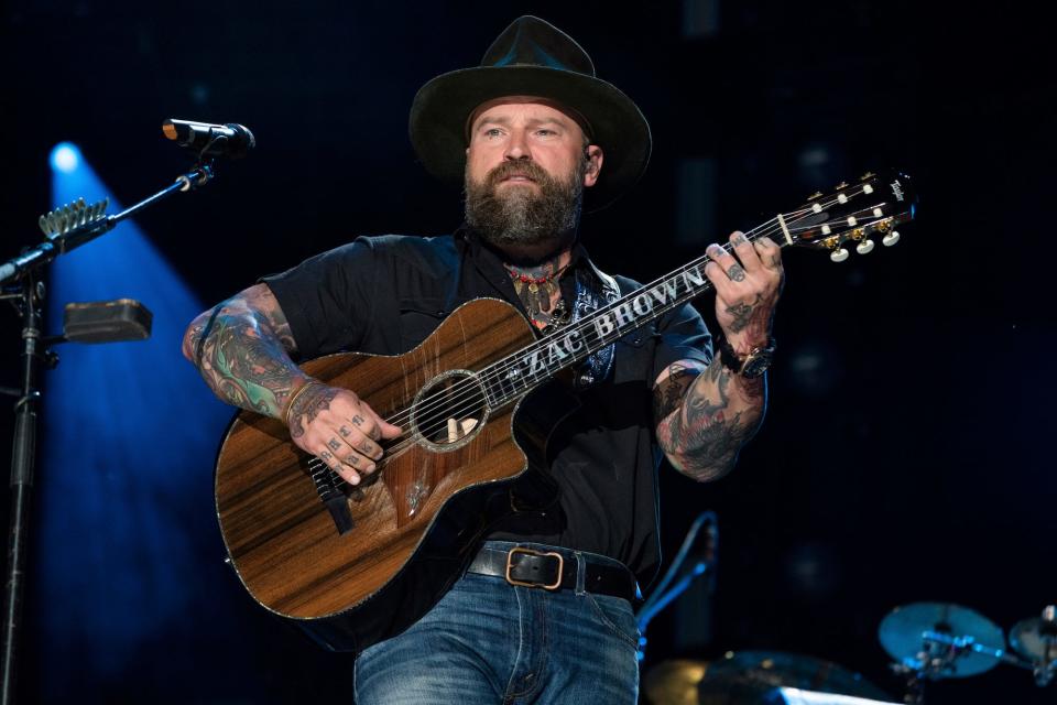Zac Brown of the Zac Brown Band performs during CMA Fest 2022 June 8, 2022, at Nissan Stadium in Nashville, Tenn. The Zac Brown Band will be one of the headlining acts at the 2023 Faster Horses Music Festival.