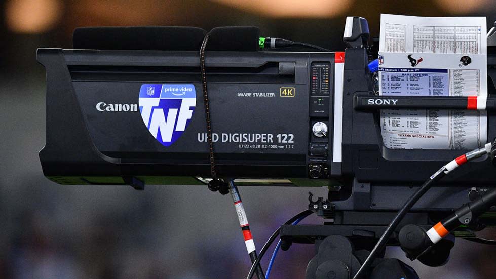  An Amazon camera at a 'Thursday Night Football' game in 2022 