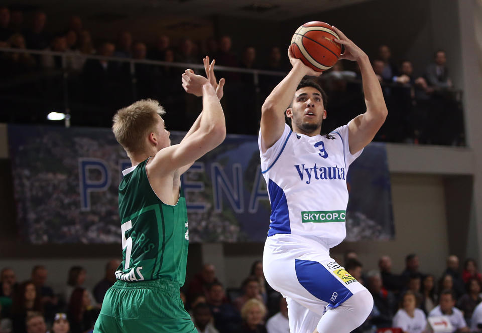 LiAngelo Ball shot 41.5 percent from 3-point range for Vytautas Prienu. (Getty)
