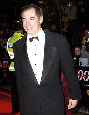 Former Bond Timothy Dalton at the London gala premiere of MGM's Die Another Day