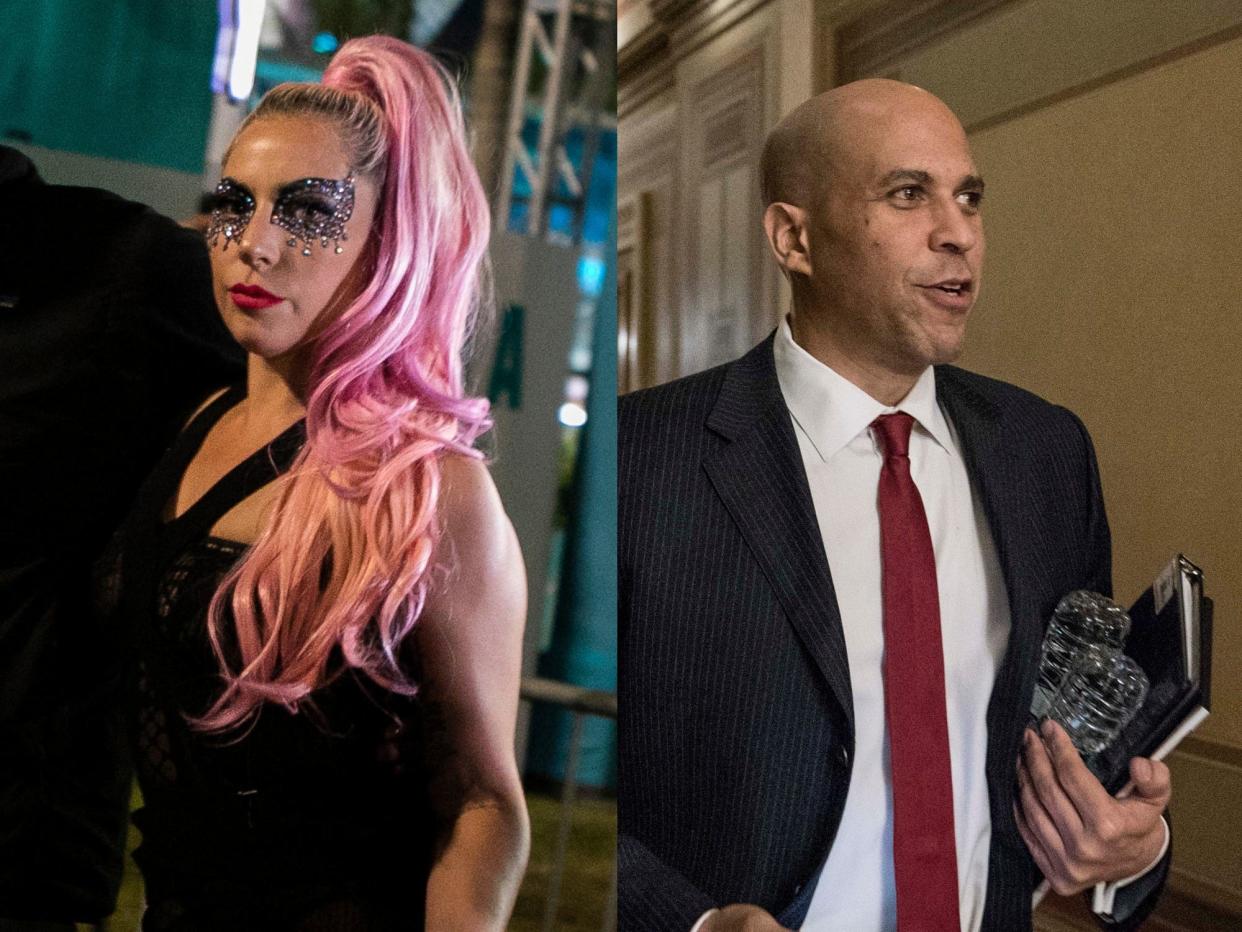 lady gaga cory booker