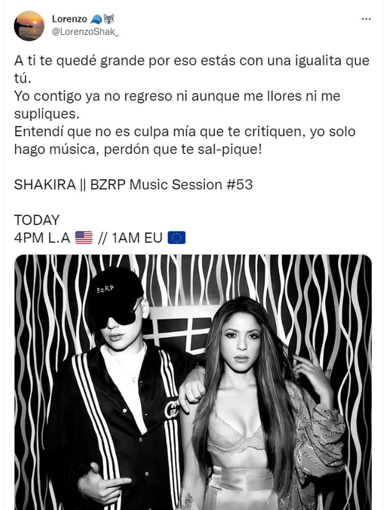 Filtraron la presunta letra del nuevo tema de Shakira y Bizarrap.