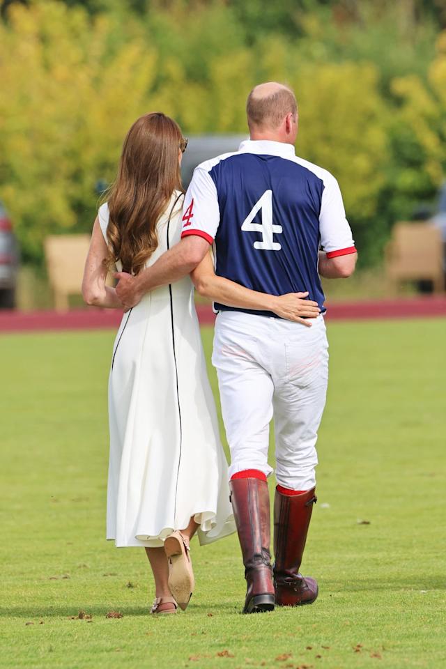 Kate Middleton and Prince William Kiss in an Extremely Rare PDA at Polo