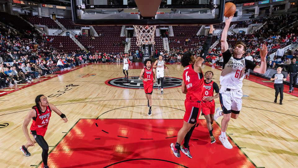 Spencer's first G-League venture saw him play for the Capital City Go-Go. - Christian Bonin/NBAE/Getty Images