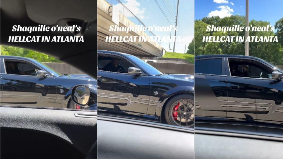 Fan Films Shaquille O’Neal Cruising In His Custom Hellcat Redeye