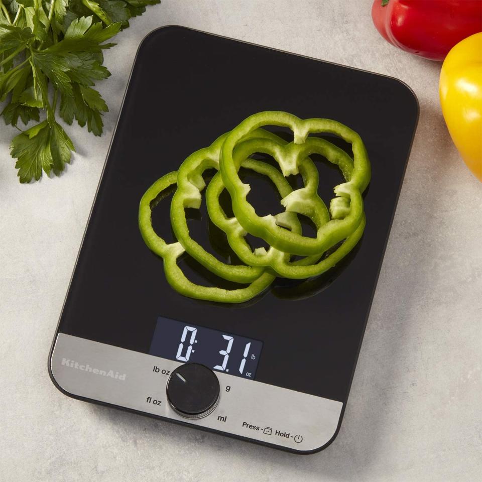 A little kitchen scale—just $15—to help you measure ingredients. (Photo: Amazon)