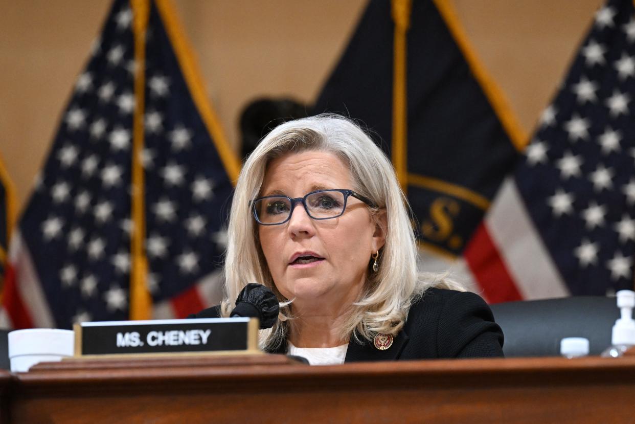 US Representative Liz Cheney speaks at the opening of a hearing on "the January 6th Investigation," on Capitol Hill on July 12, 2022, in Washington, DC.