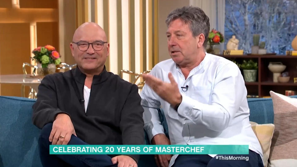 Appearing on This Morning, hosts Gregg Wallace and John Torode revealed early pitches for MasterChef had the pair tasting food in a supermarket.