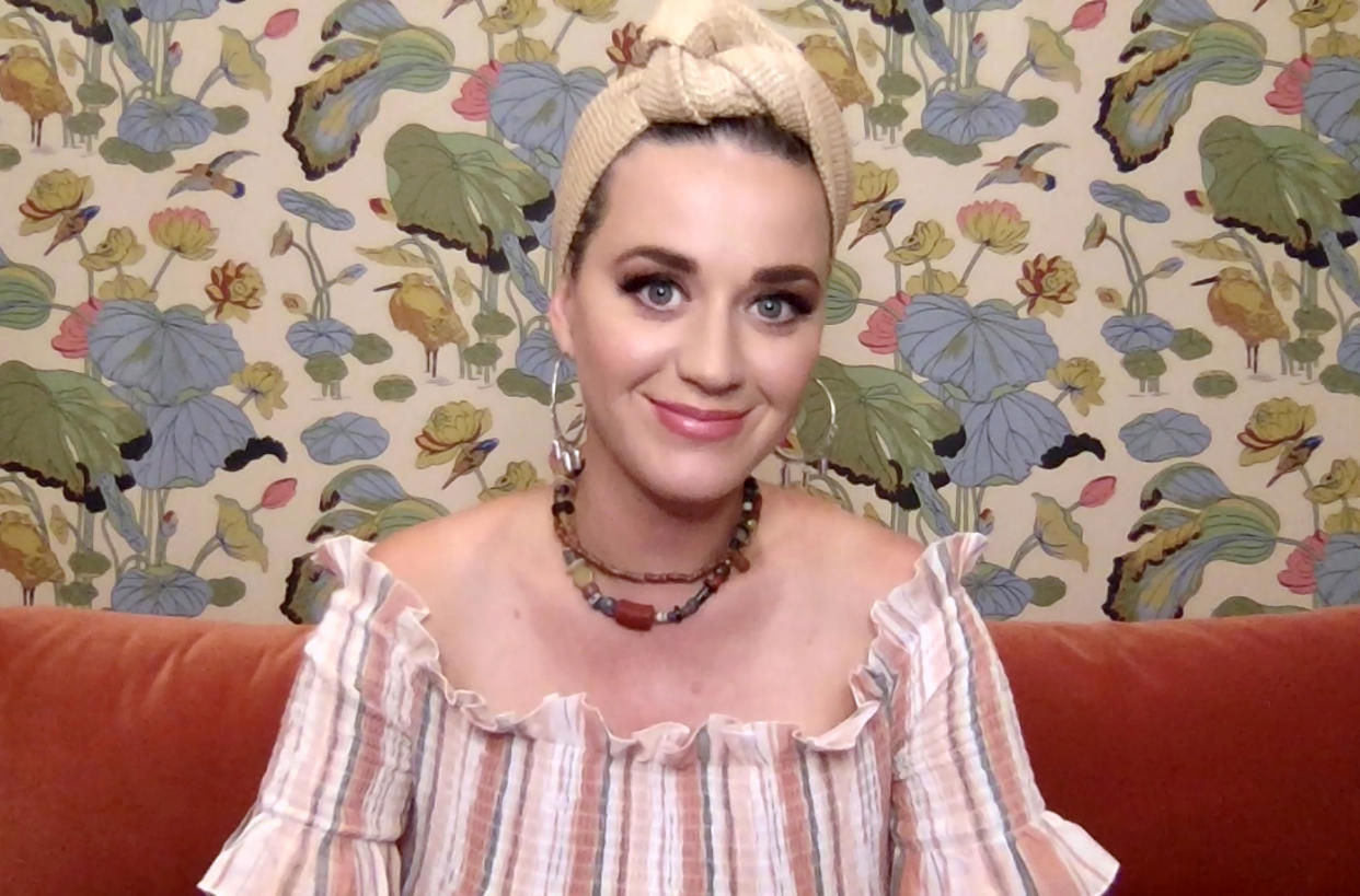 UNSPECIFIED - MAY 09: In this screengrab, Katy Perry speaks during SHEIN Together Virtual Festival to benefit the COVID – 19 Solidarity Response Fund for WHO powered by the United Nations Foundation on May 09, 2020. (Photo by Getty Images/Getty Images for SHEIN)