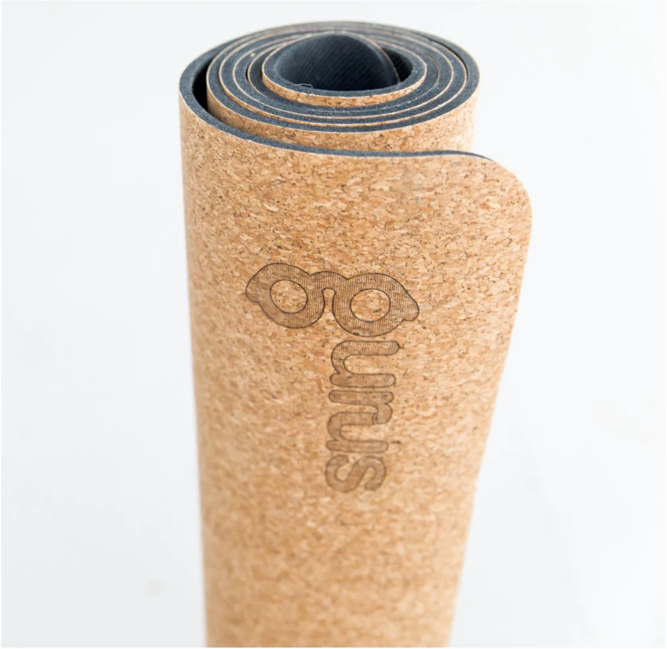 10) Cork Yoga Mat with Natural Rubber Bottom