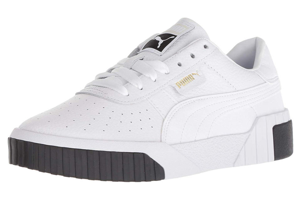 puma sneakers, black, white