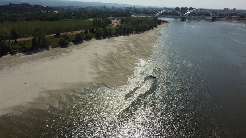 Low water levels in Danube