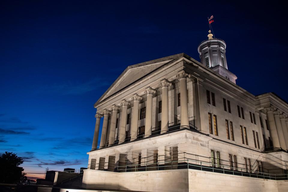 Outside of the Tennessee State Capitol in Nashville , Tenn., Wednesday, Jan. 4, 2023.