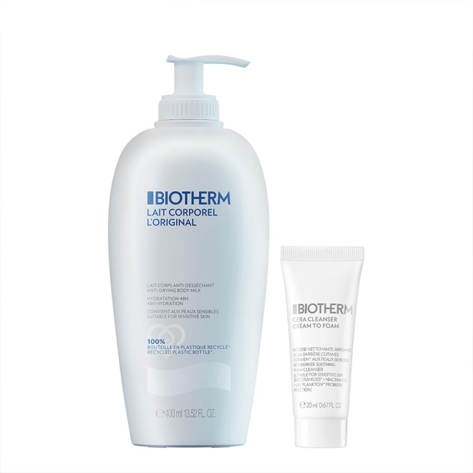 去角質後的保濕推薦��Biotherm 碧兒泉 超保濕亮膚身體乳 400ml！圖片來源：Yahoo奇摩購物中心