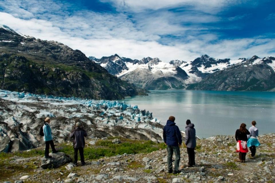 Most of Glacier Bay National Park and Preserves 3.3 million acres are inaccessible on foot, but some hiking is possible along shorelines.