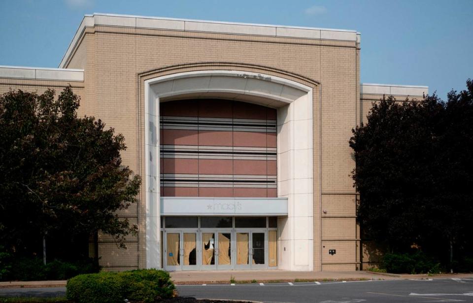 The former Macy’s at the Nittany Mall is pictured on June 15, 2023. It would be the home of a proposed mini-casino that is tied up in legal challenges.