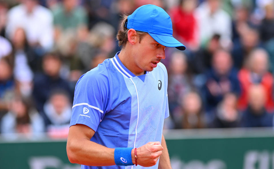 Alex de Minaur at the French Open.