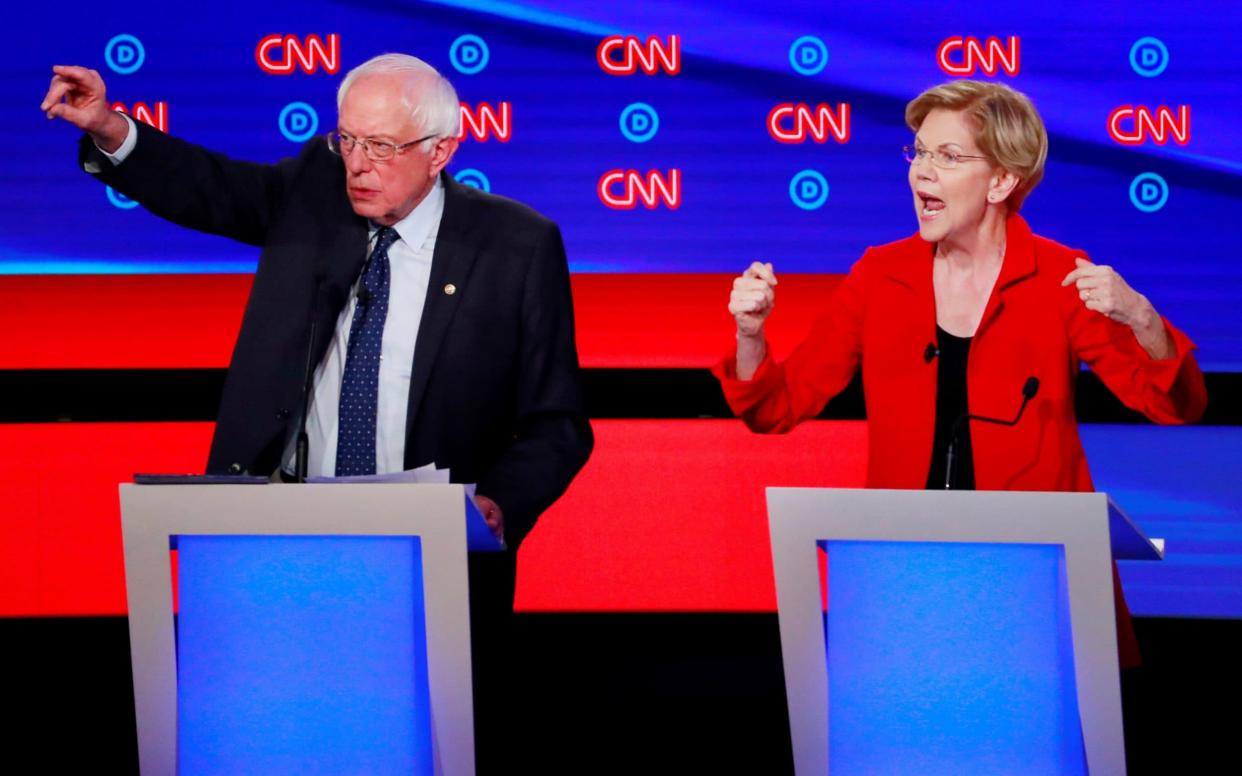 Mr Sanders and Ms Warren have a non-aggression pact - REUTERS