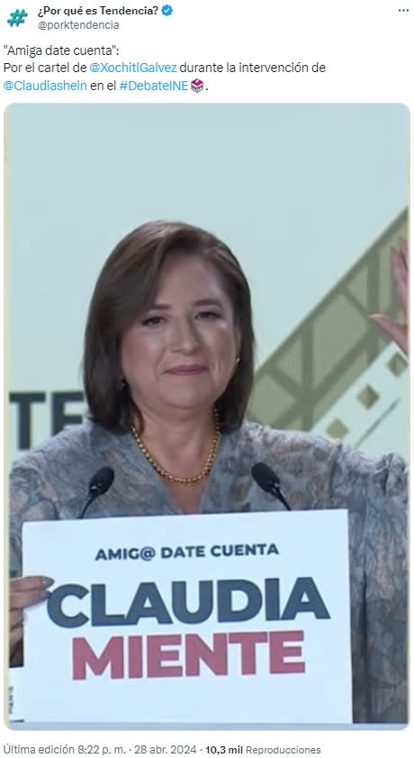 amiga date cuenta memes debate presidencial xochitl galvez