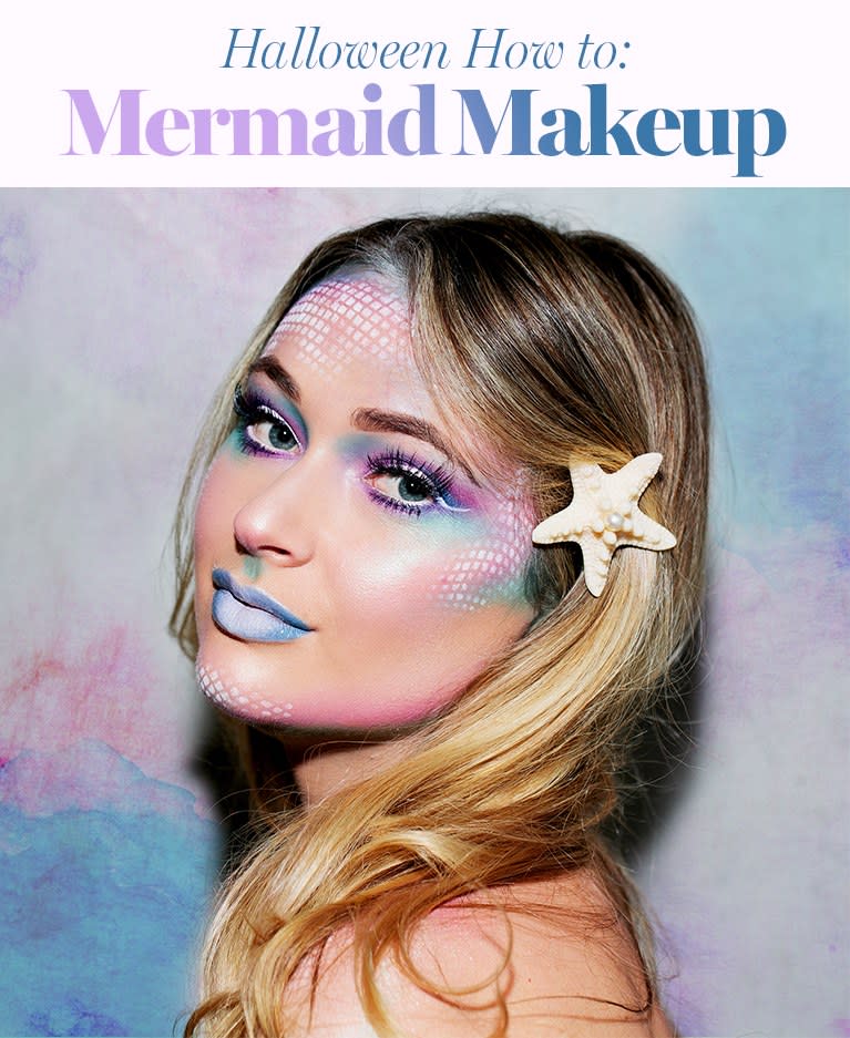 mermaid makeup scales