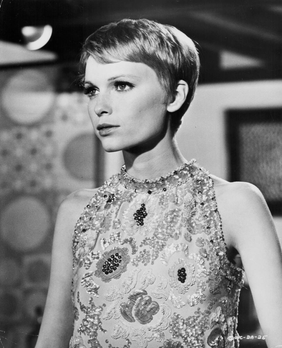 Mia Farrow's pixie is one of the most memorable cuts ever. It showed off her gorgeous features and proved to be chic, effortless, and yes, still sexy. In the past few years, it's made a major comeback, with stars like <a href="http://www.dailymail.co.uk/femail/article-2507980/Pixie-haircut-trendsetters-Jennifer-Lawrence-Pamela-Anderson-increase-online-searches.html" target="_blank">Jennifer Lawrence</a>, <a href="http://www.teenvogue.com/blog/teen-vogue-daily/2010/08/emma-watsons-gorgeous-new-pixie-cut.html" target="_blank">Emma Watson,</a> and <a href="http://coolspotters.com/actresses/michelle-williams/and/hairstyles/pixie-cut/media/186806#medium-186806" target="_blank">Michelle Williams</a> chopping their locks. 