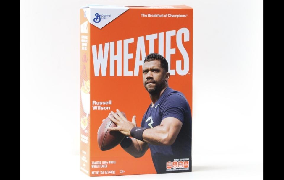 Russell Wilson will soon be on a Wheaties box at a supermarket near you.