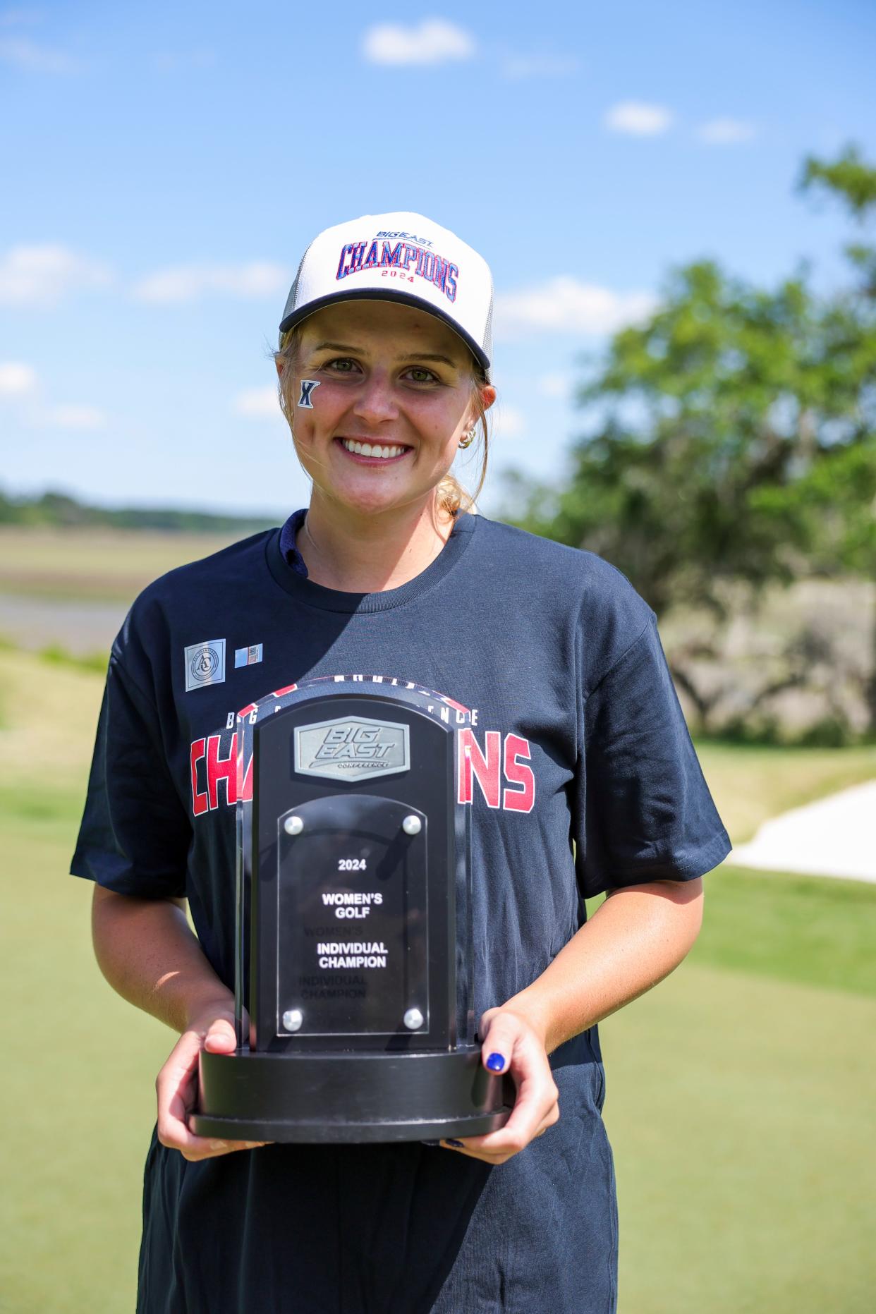 Xavier junior Emma Welch was the individual medalist at the Big East Championship. “These last four days have been crazy. It’s super exciting. I never actually thought this would come true. It’s been my dream for a long time," Welch said.