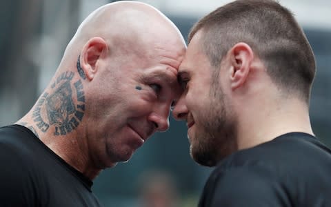 Dave Allen, Lucas Browne & Dereck Chisora Public Work-Outs - Credit: Action Images