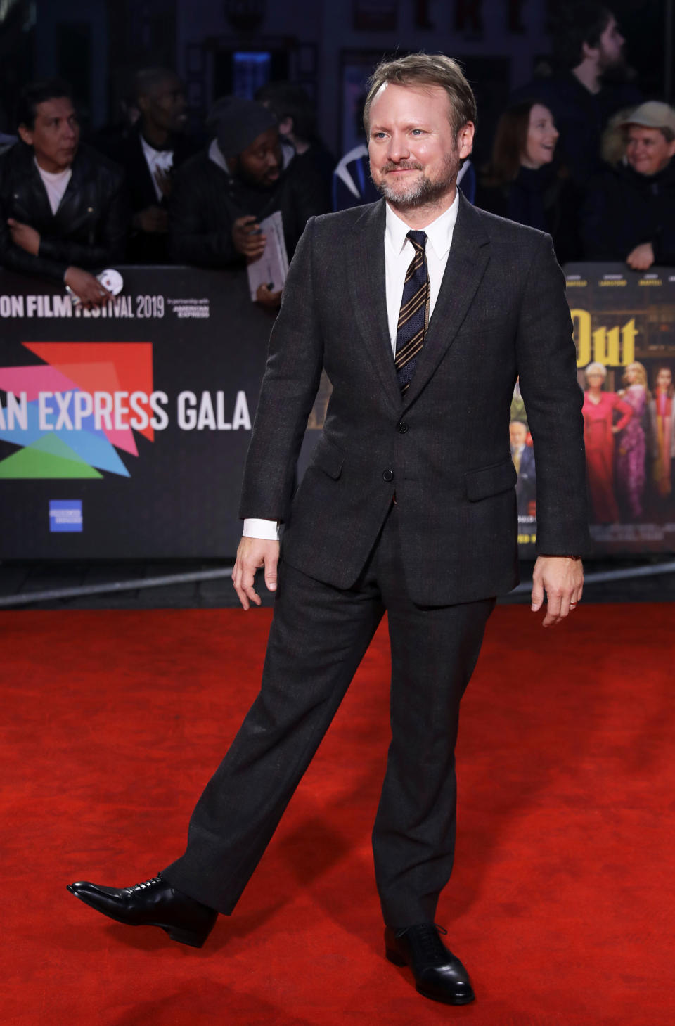 FILE PHOTO: Director Rian Johnson attends the European premiere of "Knives Out" in London