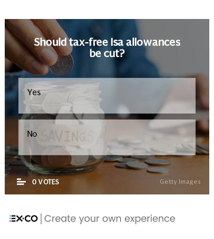 Tax-free Isa allowance poll