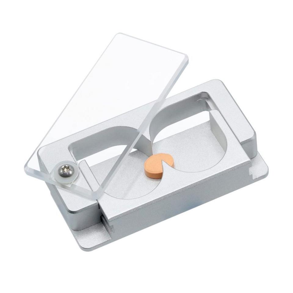 <p>Pill Splitter</p><p>amazon.com</p><p>$19.49</p><p><a href="https://www.amazon.com/dp/B07MH6XTL7?tag=syn-yahoo-20&ascsubtag=%5Bartid%7C2089.a.42201892%5Bsrc%7Cyahoo-us" rel="nofollow noopener" target="_blank" data-ylk="slk:Shop Now;elm:context_link;itc:0;sec:content-canvas" class="link ">Shop Now</a></p><span class="copyright">amazon.com</span>