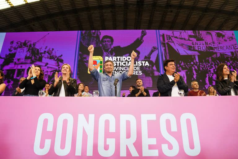 Máximo Kirchner participa del congreso del Partido Justicialista Bonaerense en Mar del Plata.