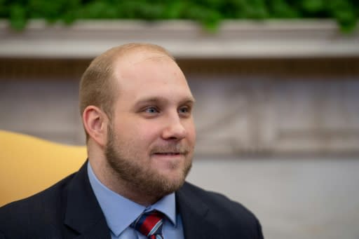 Joshua Holt, who had been detained in Venezuela for almost two years, said at the White House after his release that he is "overwhelmed with gratitude"