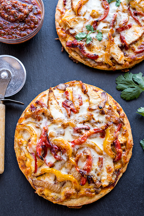 Chicken Fajita Flatbread Pizza