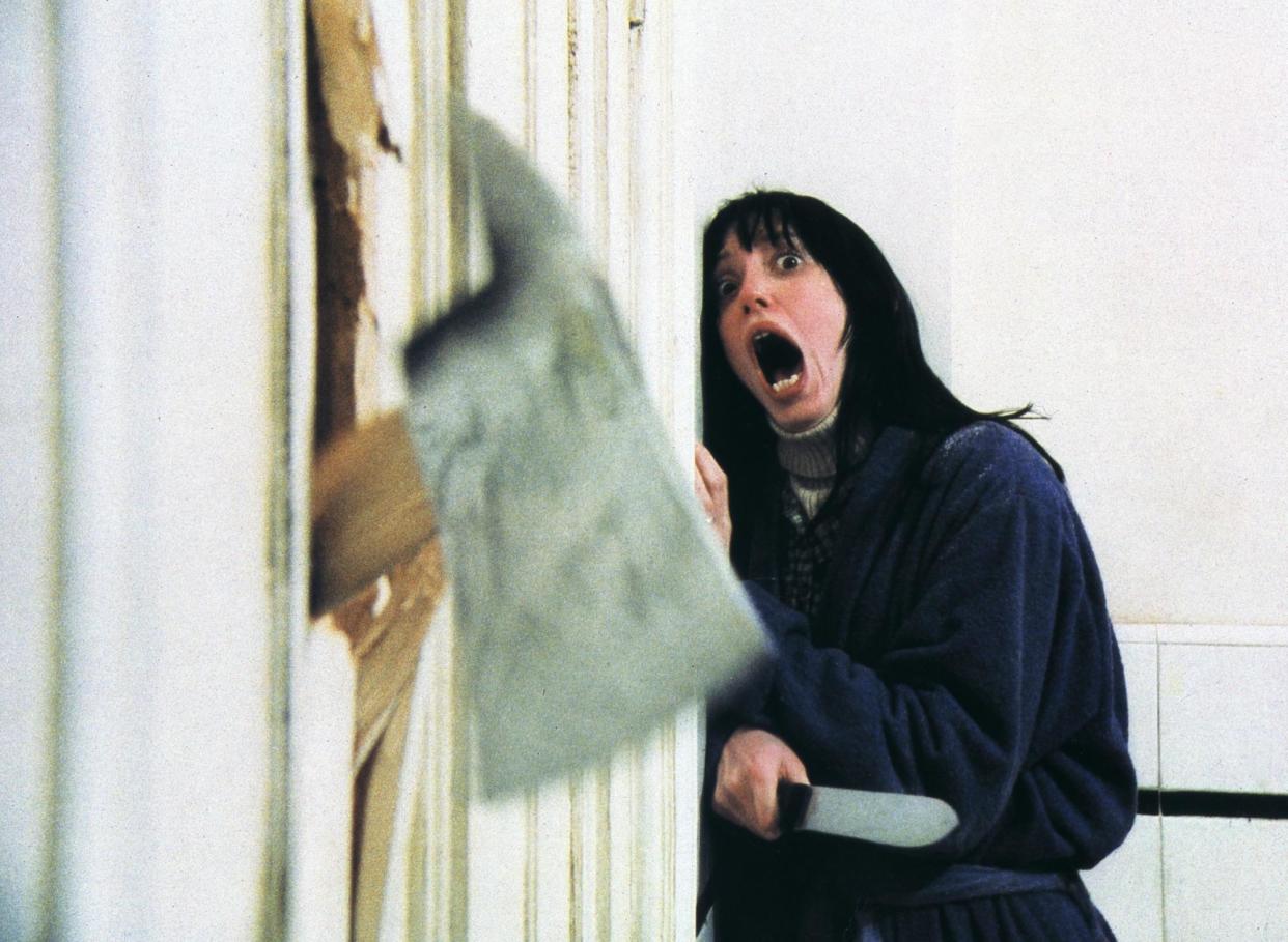 <span>‘Here’s Shelley!’: Duvall in The Shining (1980).</span><span>Photograph: Warner Bros./Allstar</span>