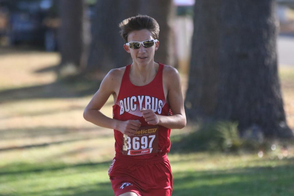 Bucyrus' Karter Boggs was fourth at the Division III district meet. He advances to the regional meet next week in Tiffin.