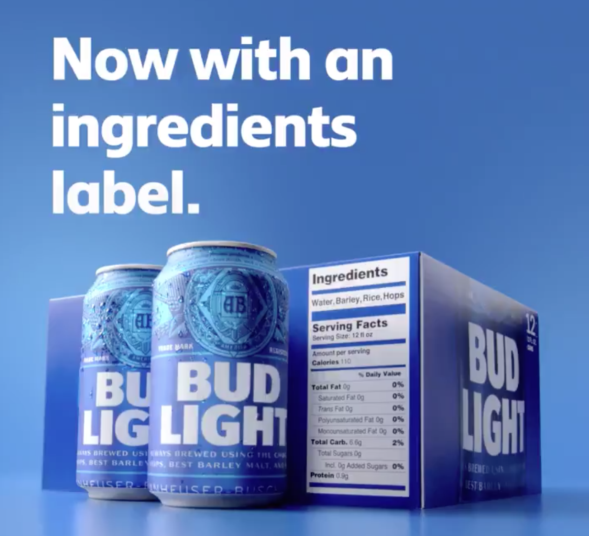 Bud Light Releases Tary Information