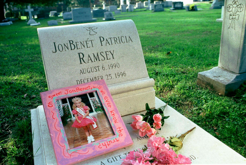 JonBenet Ramsey's grave in Marietta, Ga. (Zuma Press)