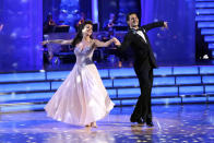 Lisa Vanderpump and Gleb Savchenko perform on "Dancing With the Stars."