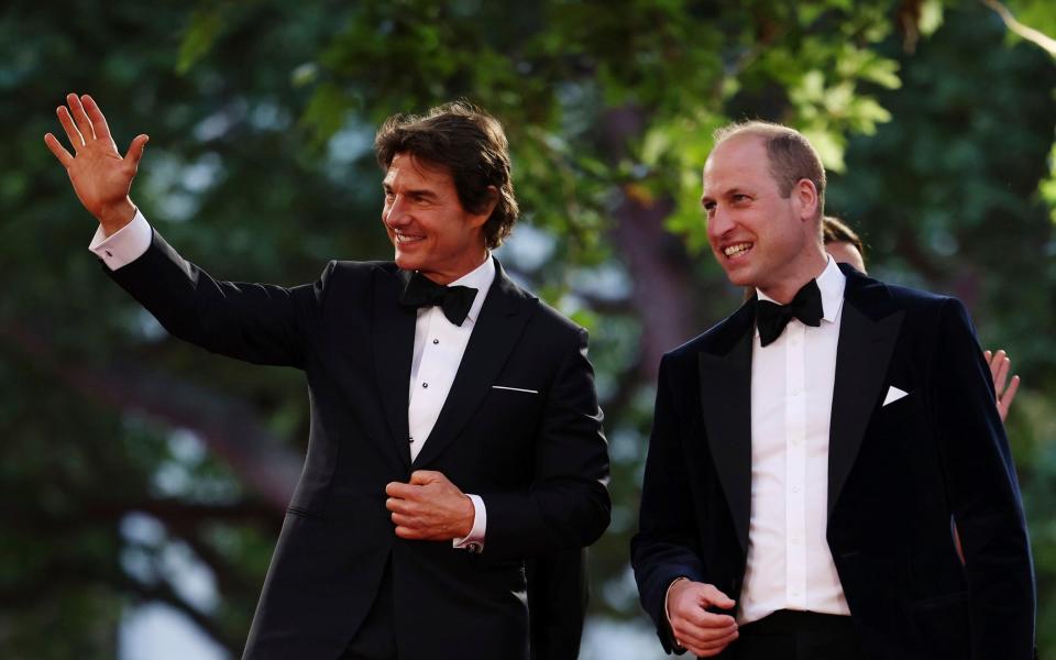 The Duke of Cambridge with Tom Cruise - Dan Kitwood/Pool via AP