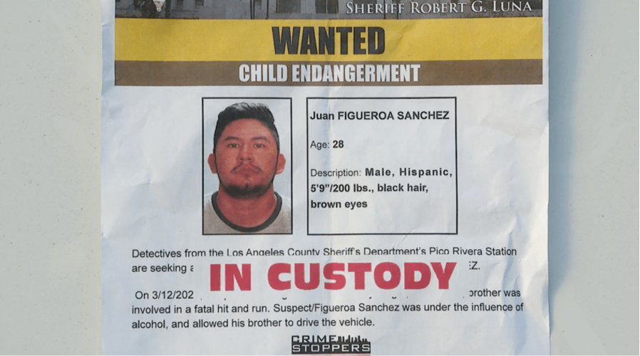 LASD arrested Juan Figueroa Sanchez nearly a year after a fatal hit-and-run claimed the life of Yesenia Sanchez. LASD announced the arrest of Figueroa Sanchez on March 8, 2024. (LASD)