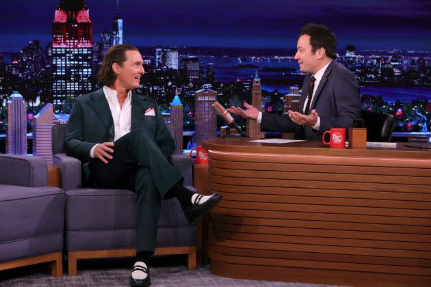 McConaughey during an interview with Jimmy Fallon on Dec. 14. (Photo: NBC via Getty Images)