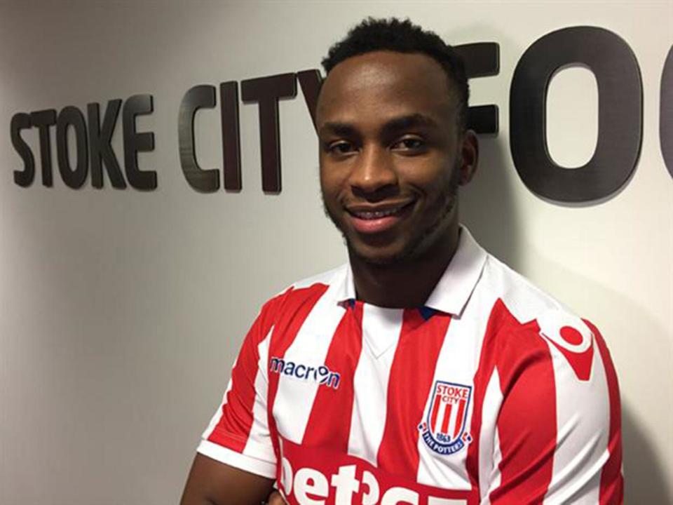 Berahino joined Stoke during the January transfer window (Stoke City FC)