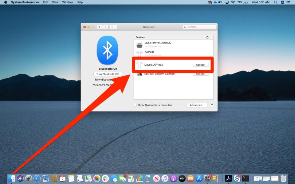How to connect AirPods to Mac 4