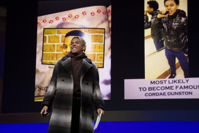 Cordae speaks at SESSION 5 at TED2022: A New Era. April 10-14, 2022, Vancouver, BC, Canada. Photo: Gilberto Tadday / TED