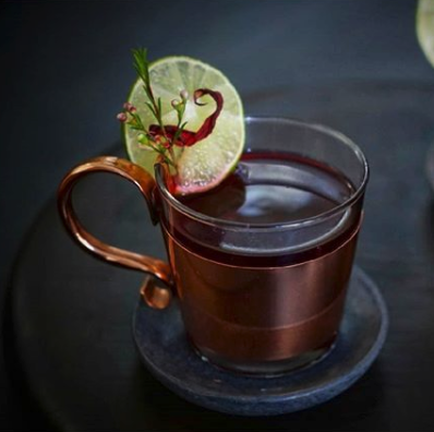 5) Hibiscus-Lemongrass Tequila Toddy