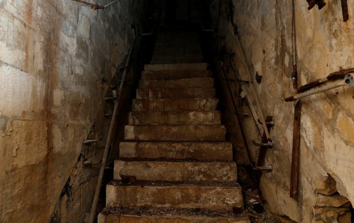 <p>A staircase leads upwards at the NATO tunnels, dating back to the Cold War, in the War Headquarters tunnels beneath Valletta, Malta, March 28, 2017. (Photo: Darrin Zammit Lupi/Reuters) </p>