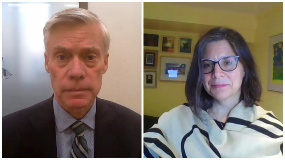 Rob Cunningham of the Canadian Cancer Society, left, and Liz Scanlon of the Heart and Stroke Foundation say consultations by the Newfoundland and Labrador government to introduce a potential ban on purchasing tobacco for young people is an exciting development in the fight against smoking.