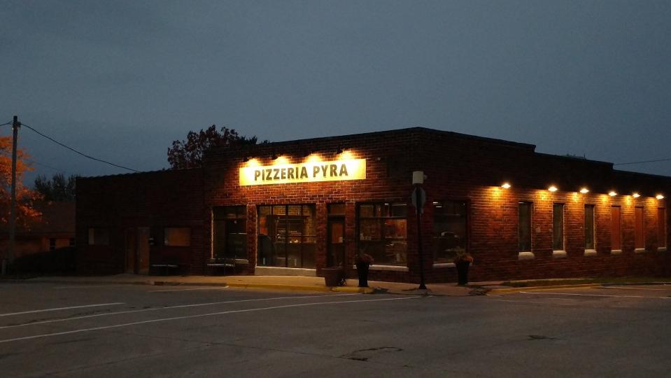 Pizzeria Pyra is located at 729 Main St. in Norwalk — a building that's more than 120 years old and most recently was a hardware store.